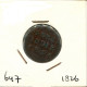 1826 S 1/4 STUIVER NETHERLANDS EAST INDIA (SUMATRA) COLONIAL Coin #VOC1367.7.U.A - Niederländisch-Indien