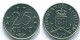 25 CENTS 1975 NETHERLANDS ANTILLES Nickel Colonial Coin #S11621.U.A - Netherlands Antilles