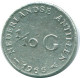 1/10 GULDEN 1966 ANTILLAS NEERLANDESAS PLATA Colonial Moneda #NL12704.3.E.A - Niederländische Antillen