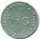 1/10 GULDEN 1966 ANTILLAS NEERLANDESAS PLATA Colonial Moneda #NL12704.3.E.A - Antille Olandesi