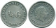 1/4 GULDEN 1957 NIEDERLÄNDISCHE ANTILLEN SILBER Koloniale Münze #NL10975.4.D.A - Antilles Néerlandaises