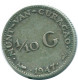 1/10 GULDEN 1947 CURACAO NIEDERLANDE SILBER Koloniale Münze #NL11833.3.D.A - Curaçao