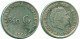 1/10 GULDEN 1960 ANTILLES NÉERLANDAISES ARGENT Colonial Pièce #NL12325.3.F.A - Antille Olandesi