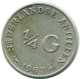1/4 GULDEN 1967 ANTILLES NÉERLANDAISES ARGENT Colonial Pièce #NL11494.4.F.A - Netherlands Antilles