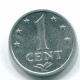 1 CENT 1979 NETHERLANDS ANTILLES Aluminium Colonial Coin #S11176.U.A - Antille Olandesi