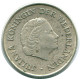 1/4 GULDEN 1962 NIEDERLÄNDISCHE ANTILLEN SILBER Koloniale Münze #NL11139.4.D.A - Antilles Néerlandaises