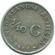 1/10 GULDEN 1966 NIEDERLÄNDISCHE ANTILLEN SILBER Koloniale Münze #NL12840.3.D.A - Niederländische Antillen