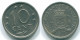 10 CENTS 1971 ANTILLES NÉERLANDAISES Nickel Colonial Pièce #S13394.F.A - Antillas Neerlandesas