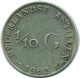 1/10 GULDEN 1963 ANTILLAS NEERLANDESAS PLATA Colonial Moneda #NL12625.3.E.A - Antilles Néerlandaises