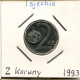 2 KORUN 1993 CZECH REPUBLIC Coin #AP750.2.U.A - Tchéquie