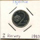 2 KORUN 1993 CZECH REPUBLIC Coin #AP750.2.U.A - Tschechische Rep.