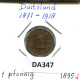 1 PFENNIG 1895 J DEUTSCHLAND Münze GERMANY #DA347.2.D.A - 1 Pfennig