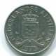 25 CENTS 1975 ANTILLAS NEERLANDESAS Nickel Colonial Moneda #S11607.E.A - Nederlandse Antillen