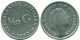 1/10 GULDEN 1962 NETHERLANDS ANTILLES SILVER Colonial Coin #NL12371.3.U.A - Antille Olandesi