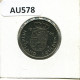 1 GULDEN 1980 NETHERLANDS Coin #AU578.U.A - 1948-1980: Juliana