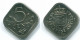 5 CENTS 1980 NETHERLANDS ANTILLES Nickel Colonial Coin #S12328.U.A - Niederländische Antillen