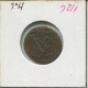 1745 HOLLAND VOC DUIT NIEDERLANDE OSTINDIEN NY COLONIAL PENNY #VOC1294.9.D.A - Indes Neerlandesas