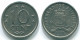 10 CENTS 1971 ANTILLAS NEERLANDESAS Nickel Colonial Moneda #S13405.E.A - Niederländische Antillen