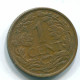 1 CENT 1965 NIEDERLÄNDISCHE ANTILLEN Bronze Fish Koloniale Münze #S11126.D.A - Niederländische Antillen
