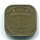 5 CENTS 1972 SURINAM NIEDERLANDE Nickel-Brass Koloniale Münze #S12956.D.A - Suriname 1975 - ...