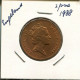 2 PENCE 1988 UK GROßBRITANNIEN GREAT BRITAIN Münze #AN548.D.A - 2 Pence & 2 New Pence
