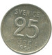 25 ORE 1956 SUECIA SWEDEN PLATA Moneda #AC508.2.E.A - Suède