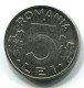 5 LEI 1992 RUMÄNIEN ROMANIA UNC Eagle Coat Of Arms V.G Mark Münze #W11343.D.A - Rumania