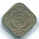 5 CENTS 1962 NIEDERLÄNDISCHE ANTILLEN Nickel Koloniale Münze #S12417.D.A - Niederländische Antillen