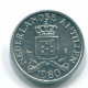 1 CENT 1980 NETHERLANDS ANTILLES Aluminium Colonial Coin #S11192.U.A - Niederländische Antillen