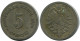5 PFENNIG 1889 A GERMANY Coin #DB192.U.A - 5 Pfennig