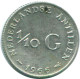 1/10 GULDEN 1966 NIEDERLÄNDISCHE ANTILLEN SILBER Koloniale Münze #NL12764.3.D.A - Niederländische Antillen
