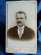 Photo Cdv J De Brémaecker à St Gilles Bruxelles - Homme Portrait, Jolie Cravate, Ca 1890 L444 - Anciennes (Av. 1900)