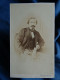 Photo Cdv A. Osbert, Paris - Homme Portrait Nuage, Notable Moustache à L'impériale, Second Empire Ca 1865 L444 - Oud (voor 1900)