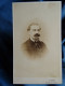 Photo Cdv A. Osbert, Paris - Homme Portrait Nuage, Grosse Moustache, Second Empire Ca 1865 L444 - Alte (vor 1900)