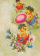 EASTER CHICKEN EGG Vintage Postcard CPSM #PBO576.A - Easter
