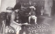 Old Real Original Photo - Old Woman Little Girl Playing On A Sofa - Ca. 17.8x11.2 Cm - Personnes Anonymes