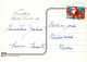 ÁNGEL NAVIDAD Vintage Tarjeta Postal CPSM #PAH869.A - Angeli