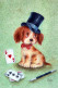 CANE Animale Vintage Cartolina CPSM #PAN814.A - Honden