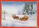 BABBO NATALE Buon Anno Natale GNOME Vintage Cartolina CPSM #PBL670.A - Santa Claus