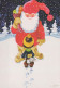 WEIHNACHTSMANN SANTA CLAUS Neujahr Weihnachten Vintage Ansichtskarte Postkarte CPSM #PBL532.A - Santa Claus