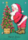 PÈRE NOËL Bonne Année Noël Vintage Carte Postale CPSM #PBL326.A - Santa Claus