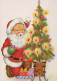 SANTA CLAUS Happy New Year Christmas Vintage Postcard CPSM #PBL318.A - Santa Claus