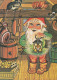 BABBO NATALE Buon Anno Natale Vintage Cartolina CPSM #PBL245.A - Santa Claus