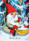 PÈRE NOËL Bonne Année Noël Vintage Carte Postale CPSM #PBL171.A - Santa Claus