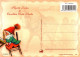 PAPÁ NOEL Feliz Año Navidad Vintage Tarjeta Postal CPSM #PBL154.A - Santa Claus