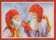 BABBO NATALE Buon Anno Natale Vintage Cartolina CPSM #PBL085.A - Santa Claus