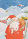 BABBO NATALE Buon Anno Natale Vintage Cartolina CPSM #PBL045.A - Santa Claus