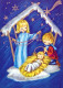 BAMBINO Scena Paesaggio Gesù Bambino Vintage Cartolina CPSM #PBB549.A - Scènes & Paysages