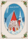 Bonne Année Noël ÉGLISE Vintage Carte Postale CPSM #PAY432.A - New Year