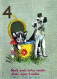 PERRO Animales Vintage Tarjeta Postal CPSM #PBQ679.A - Hunde